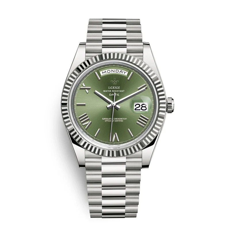 Stilvolle Edelstahl Armbanduhr Nr. 354