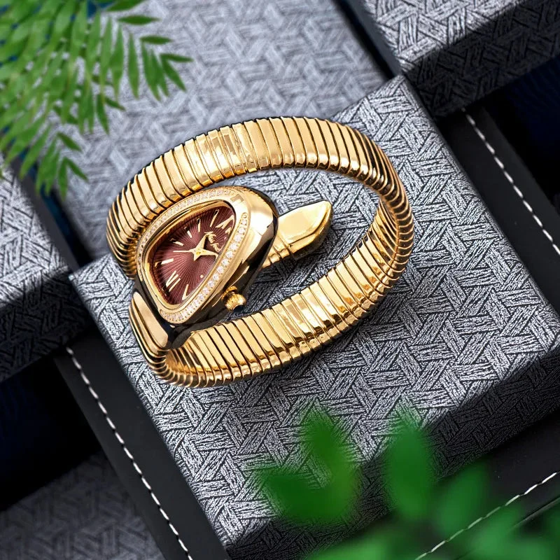 Edelstahl Schlangen Armbanduhr Nr. 351
