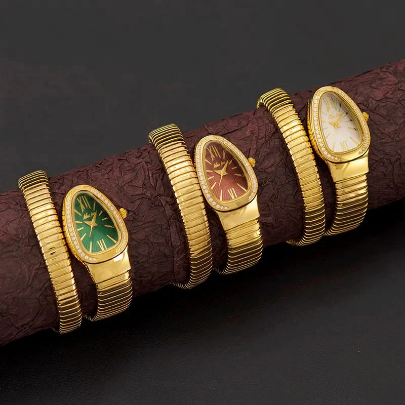 Edelstahl Schlangen Armbanduhr Nr. 351