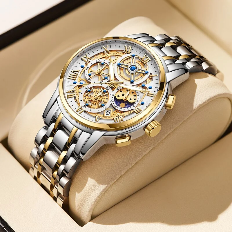 Elegante Edelstahl Armbanduhr Nr. 289