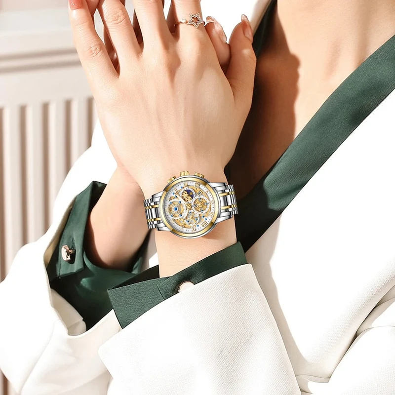 Elegante Edelstahl Armbanduhr Nr. 289