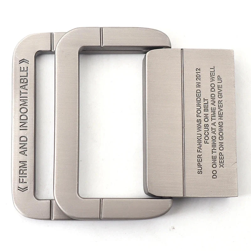 Unisex Gestreifter Canvas Ringgürtel
