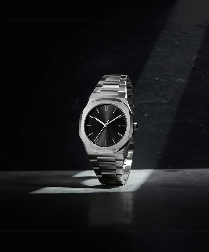Sand Minimalistische ultradünne Uhr