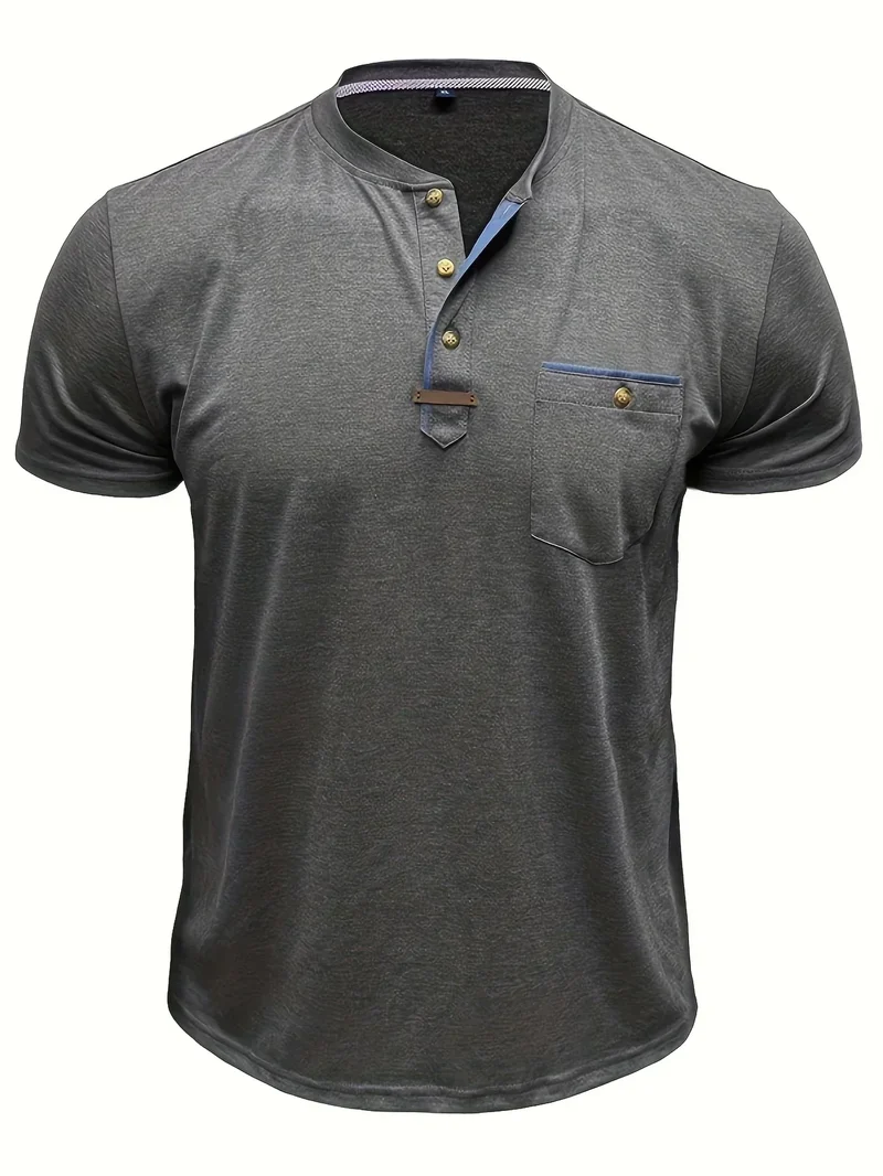 Lässiges T-Shirt mit Brusttasche