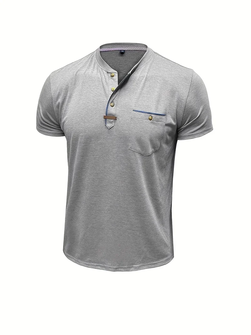 Lässiges T-Shirt mit Brusttasche