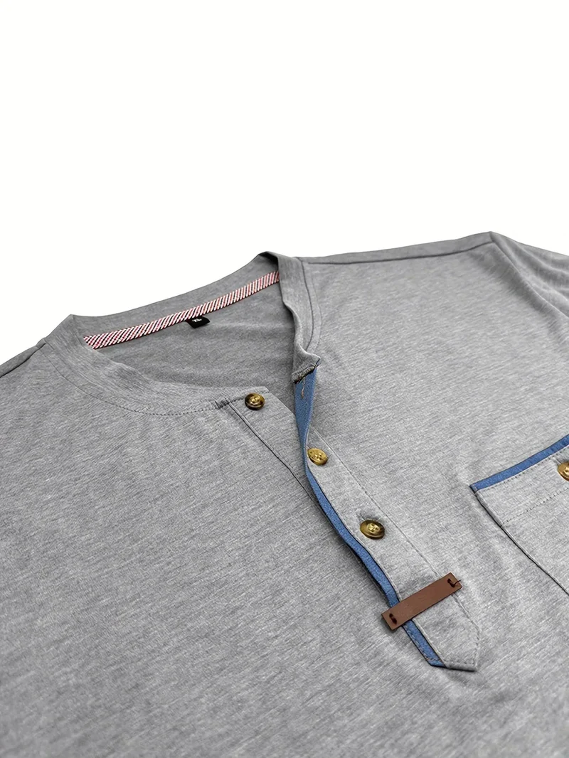 Lässiges T-Shirt mit Brusttasche