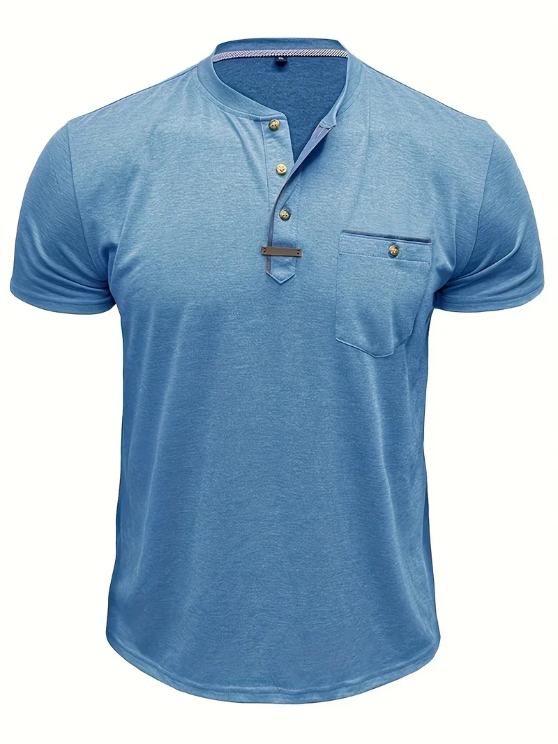 Lässiges T-Shirt mit Brusttasche