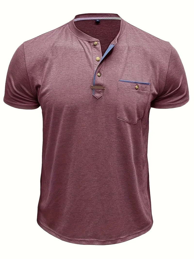 Lässiges T-Shirt mit Brusttasche