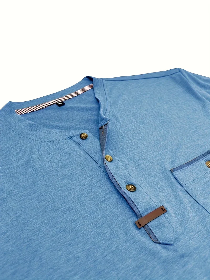 Lässiges T-Shirt mit Brusttasche