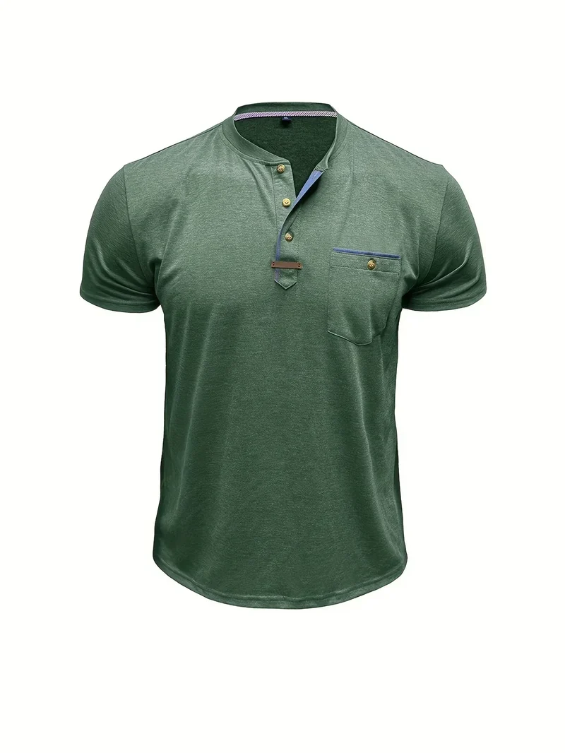 Lässiges T-Shirt mit Brusttasche