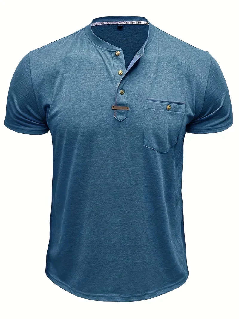 Lässiges T-Shirt mit Brusttasche