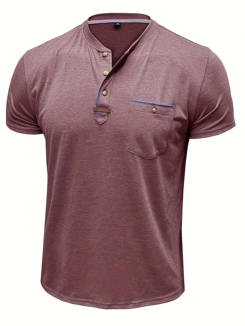 Lässiges T-Shirt mit Brusttasche