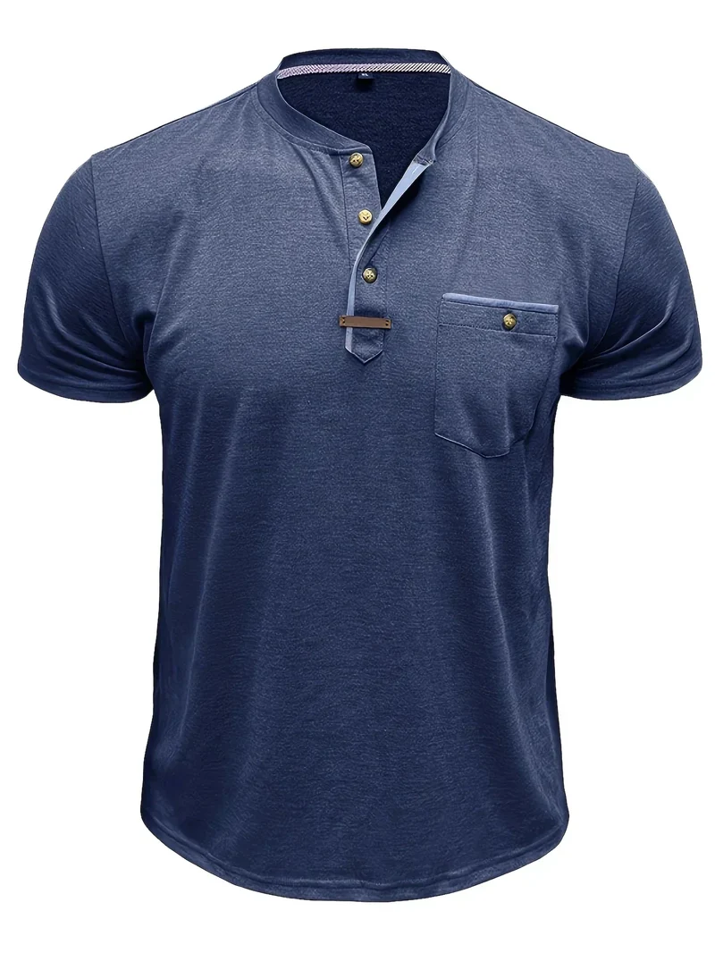 Lässiges T-Shirt mit Brusttasche