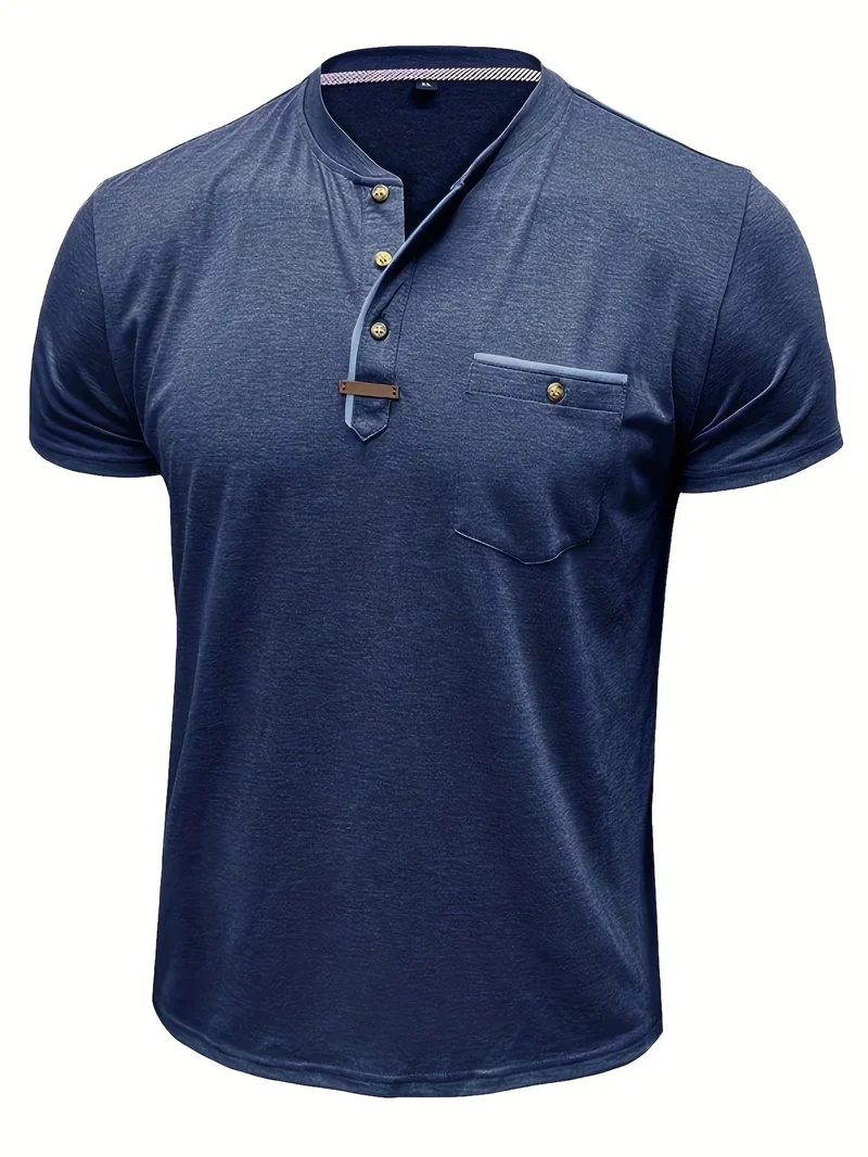 Lässiges T-Shirt mit Brusttasche