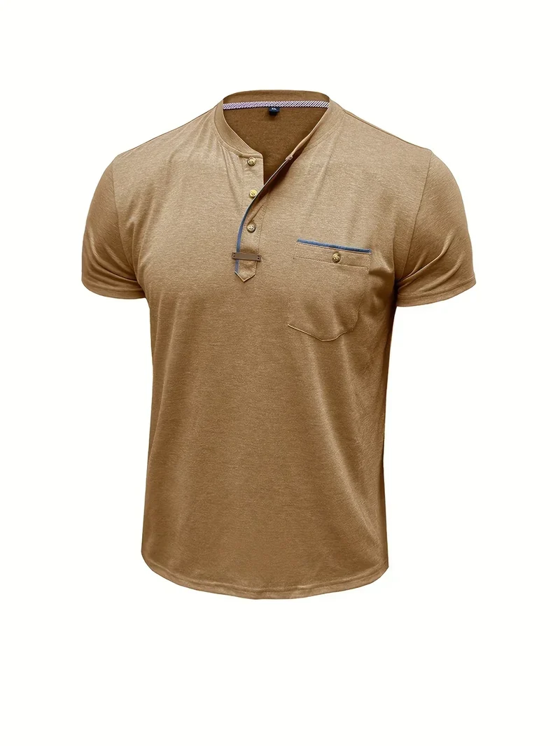 Lässiges T-Shirt mit Brusttasche