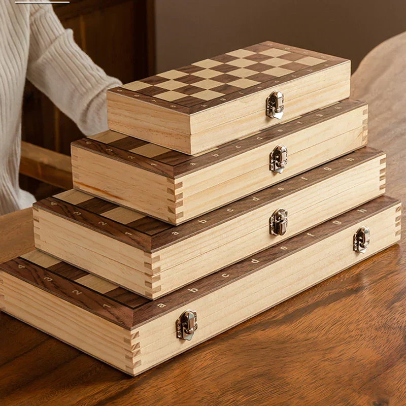 Magnetisches Holz Klappschachspiel