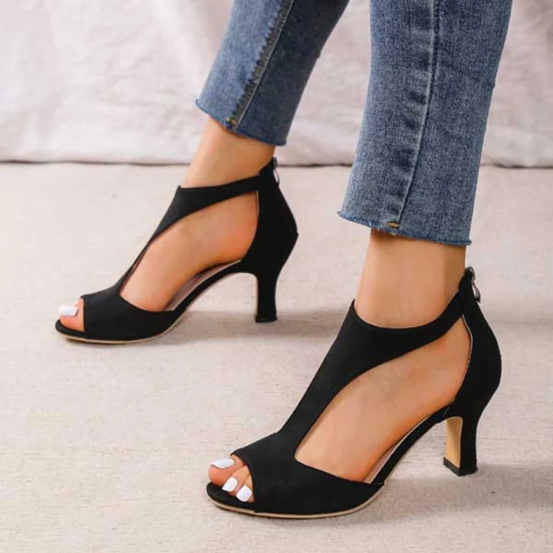 Damen Elegante Sandalen mit Absatz | Vielseitige Sommer-Heels