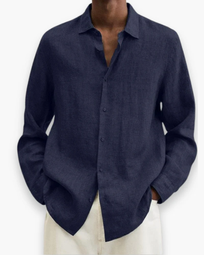 Herren Elegante Freizeit Hemd | Lange Ärmel