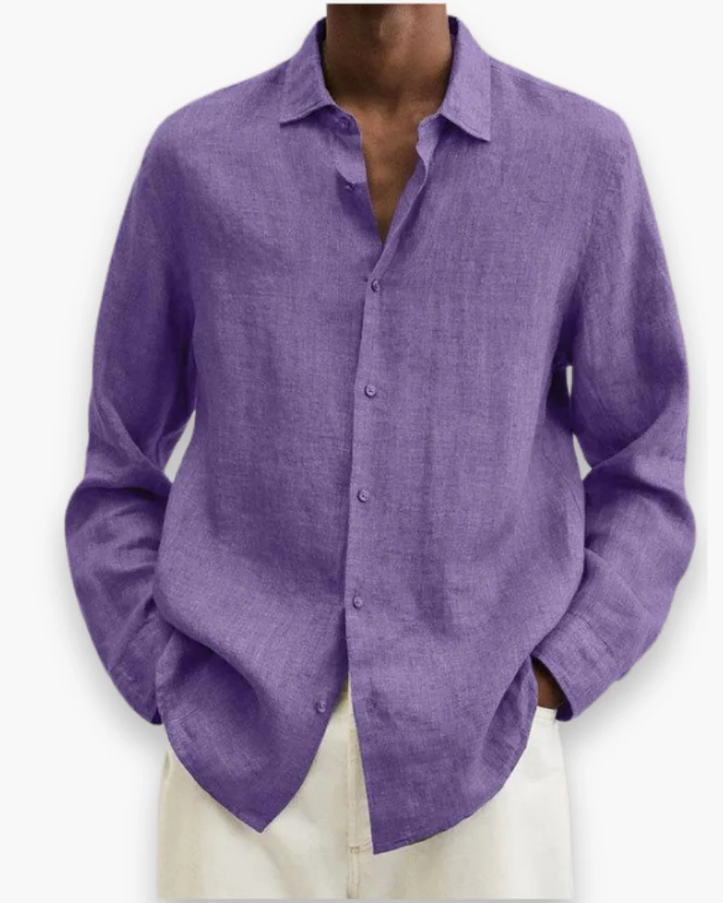 Herren Elegante Freizeit Hemd | Lange Ärmel