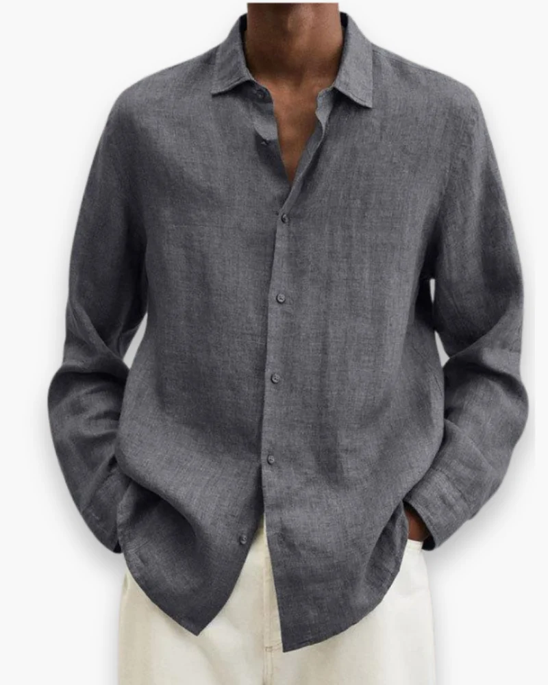 Herren Elegante Freizeit Hemd | Lange Ärmel