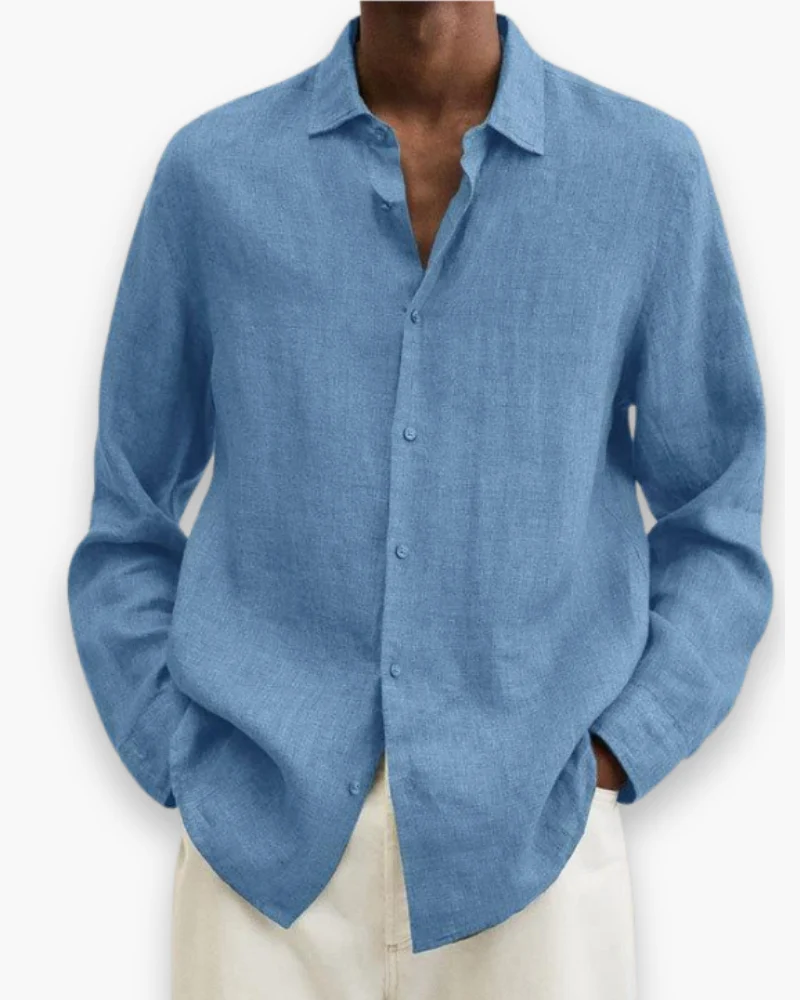 Herren Elegante Freizeit Hemd | Lange Ärmel