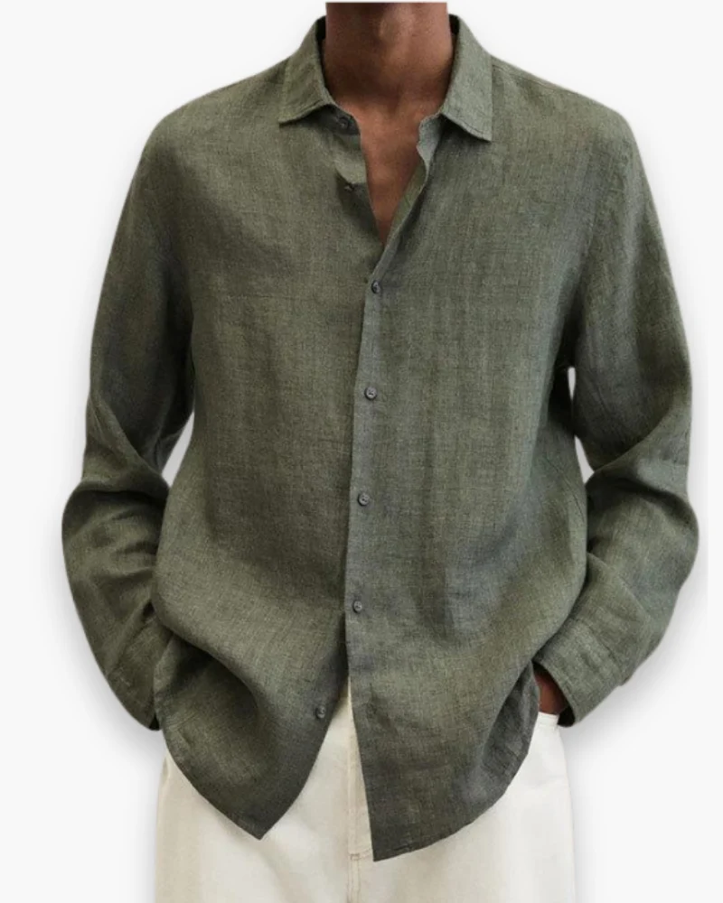 Herren Elegante Freizeit Hemd | Lange Ärmel