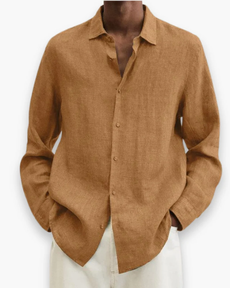 Herren Elegante Freizeit Hemd | Lange Ärmel