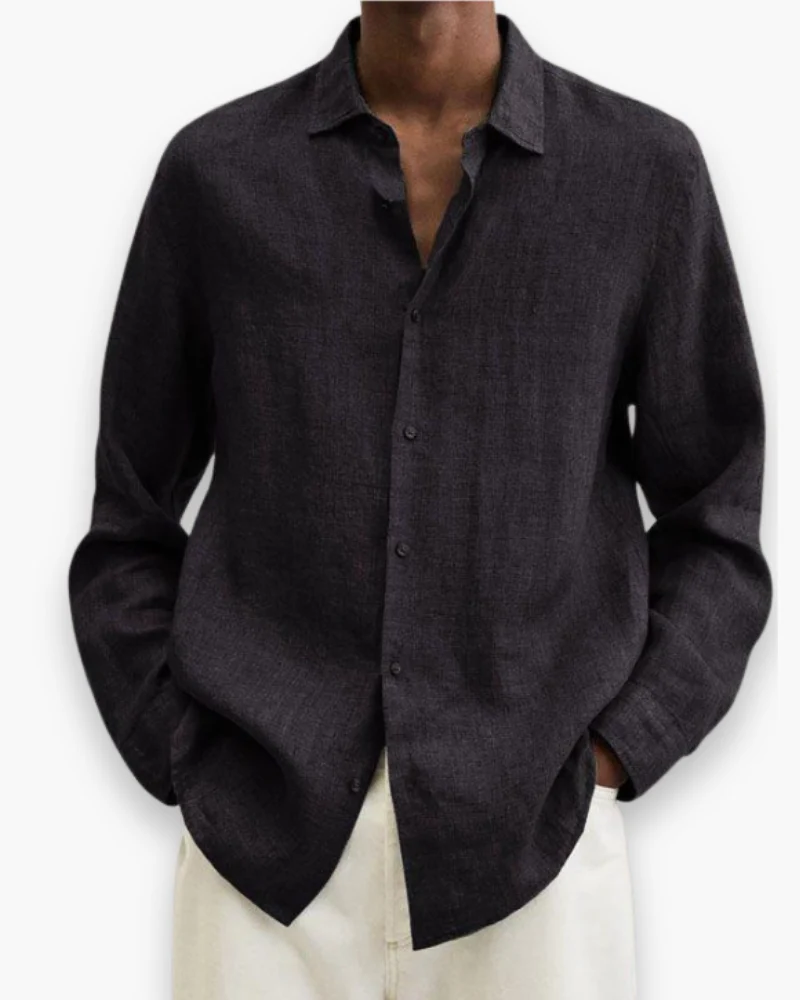 Herren Elegante Freizeit Hemd | Lange Ärmel