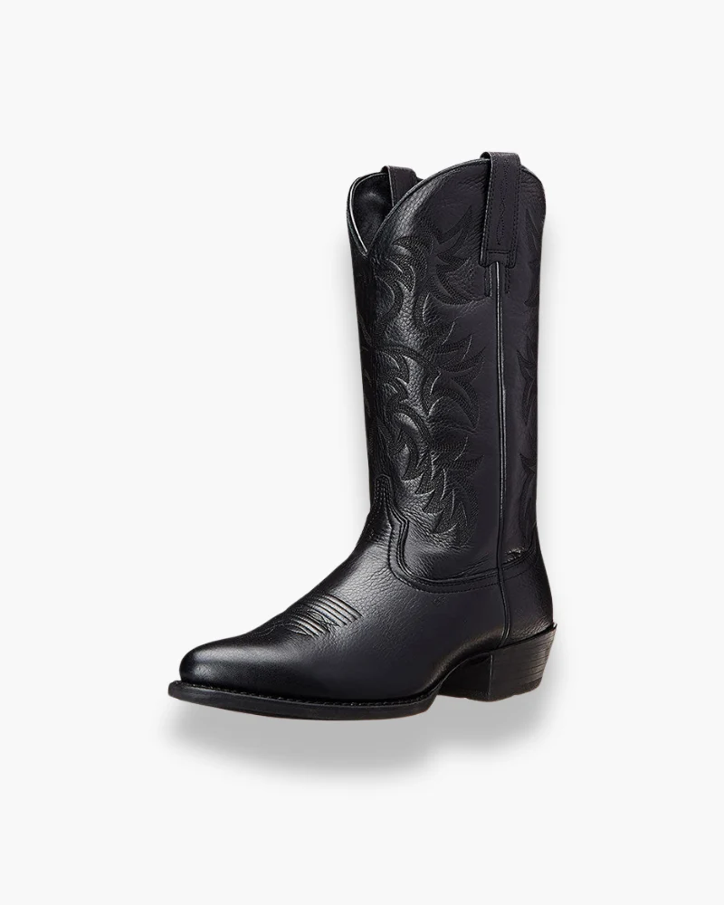 Damen Elegante Cowboystiefel | Westernstiefel Schwarz