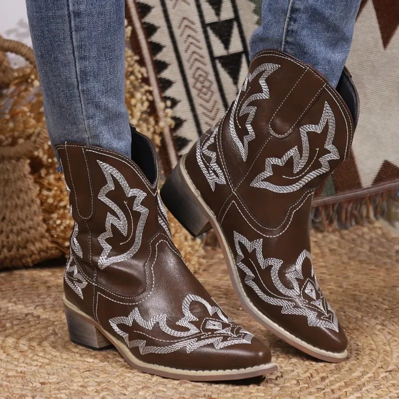 Damen Stilvolle Cowboystiefel | Westernstiefel für Elegante Looks