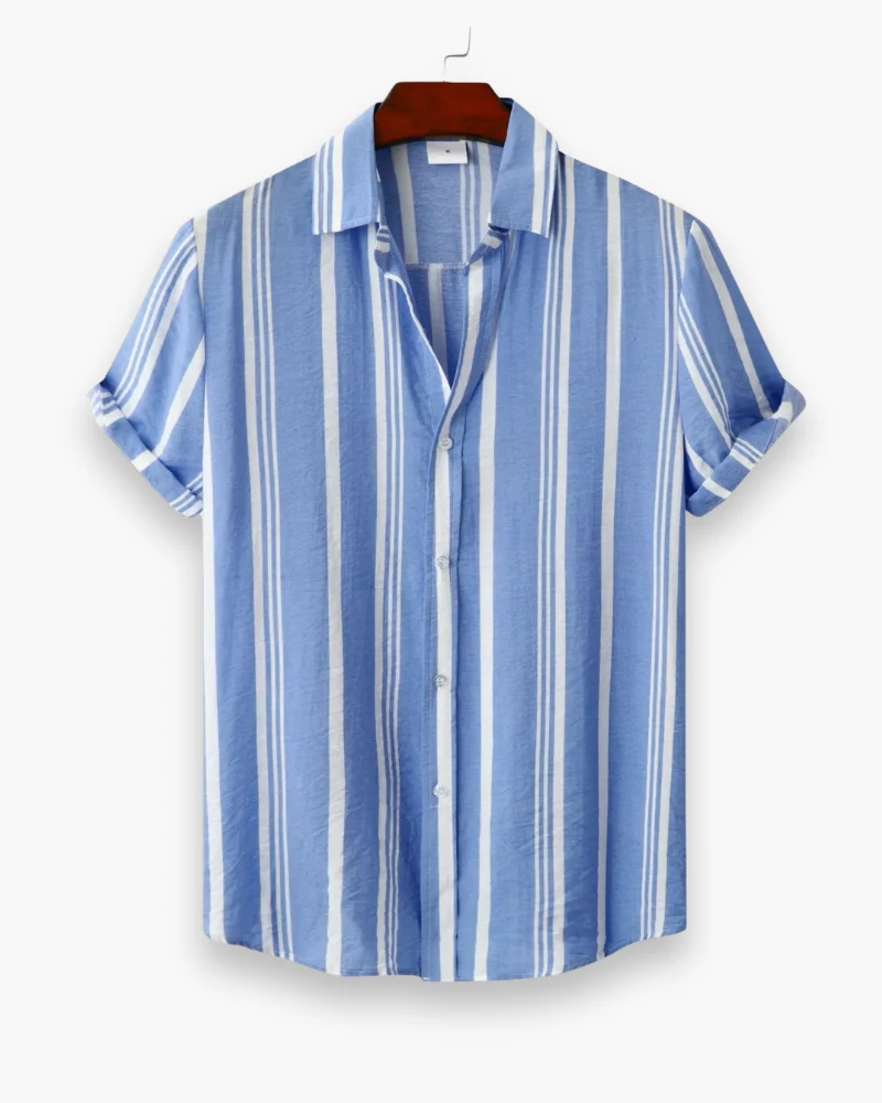 Herren Klassisches Gestreiftes Hemd | Elegant Sommer Hemd