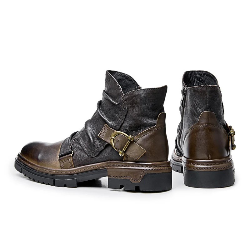 Strapazierfähige Herren Biker Stiefel
