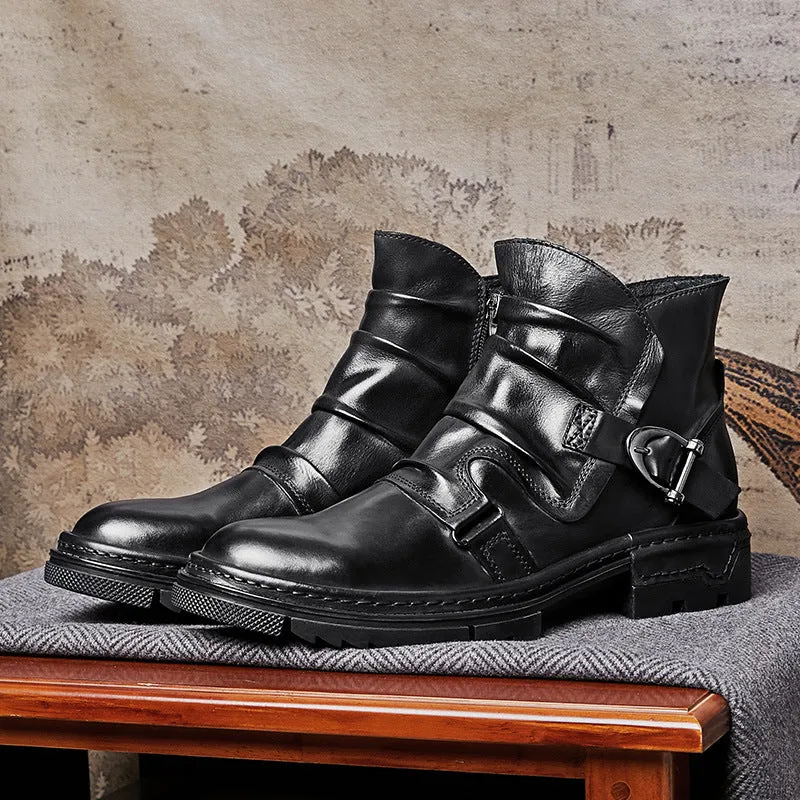 Strapazierfähige Herren Biker Stiefel