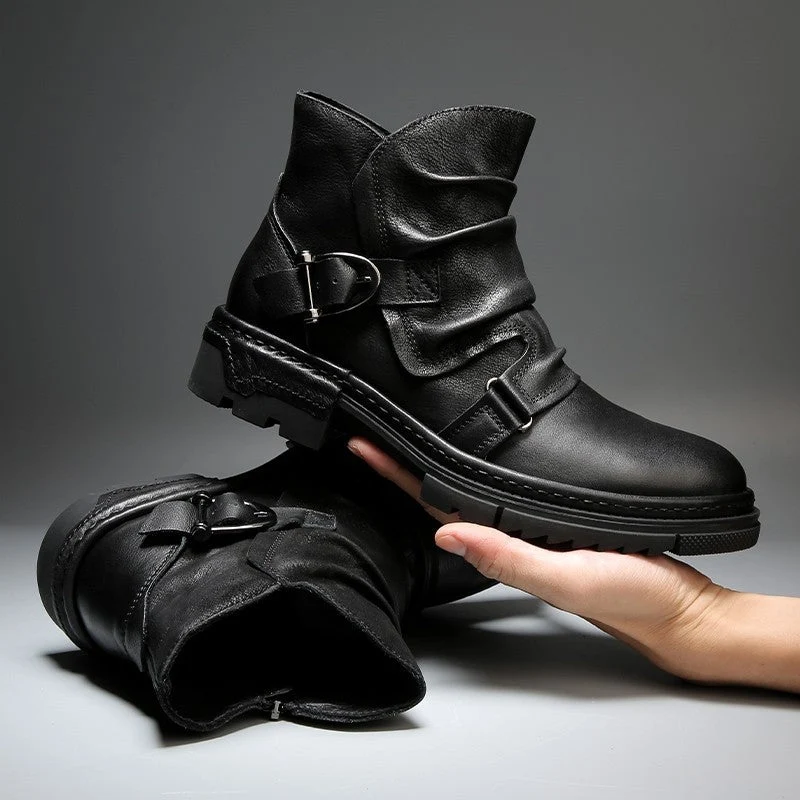 Strapazierfähige Herren Biker Stiefel