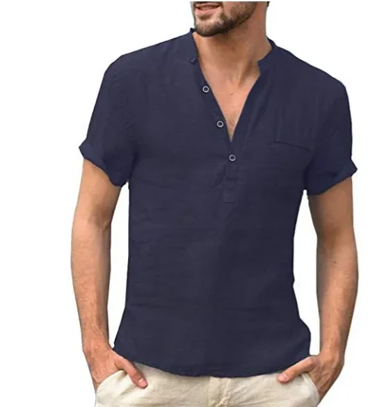 Knopfleiste Herren Sommerhemd