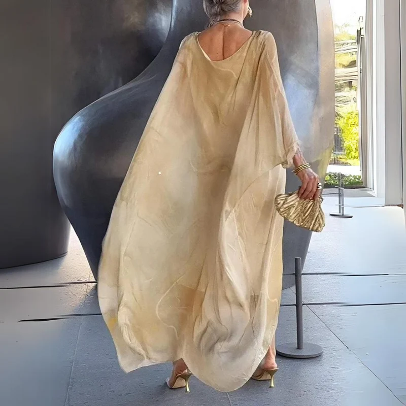 Zeitloses Seidenchiffonkleid