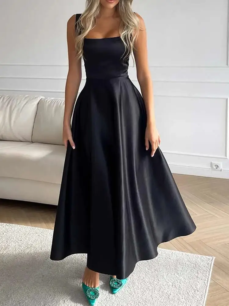 Elegantes Quadratisches Maxikleid