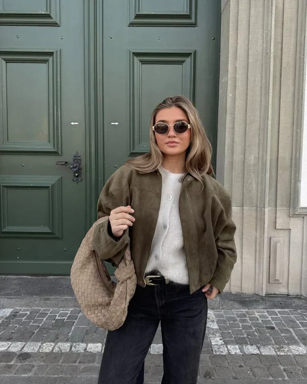 Stylische Bomberjacke