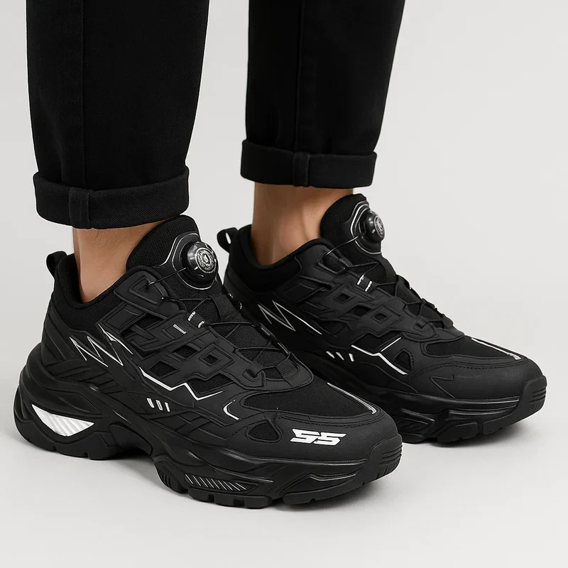 G3 Schwarze Chunky Sneakers