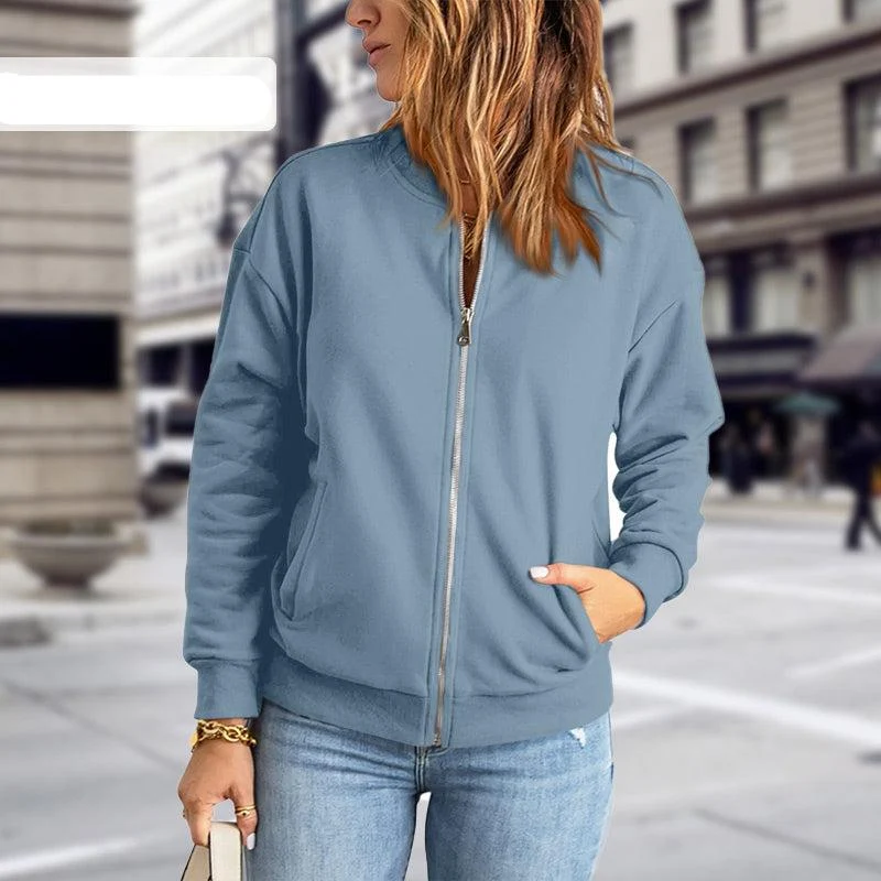Damen Reißverschluss Übergangsjacke