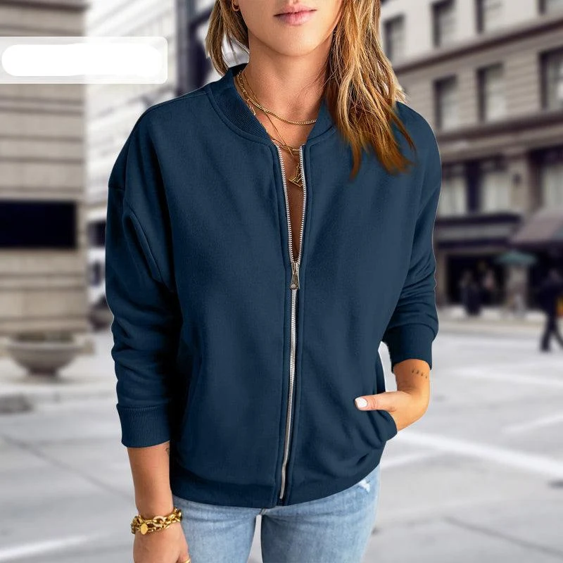 Damen Reißverschluss Übergangsjacke