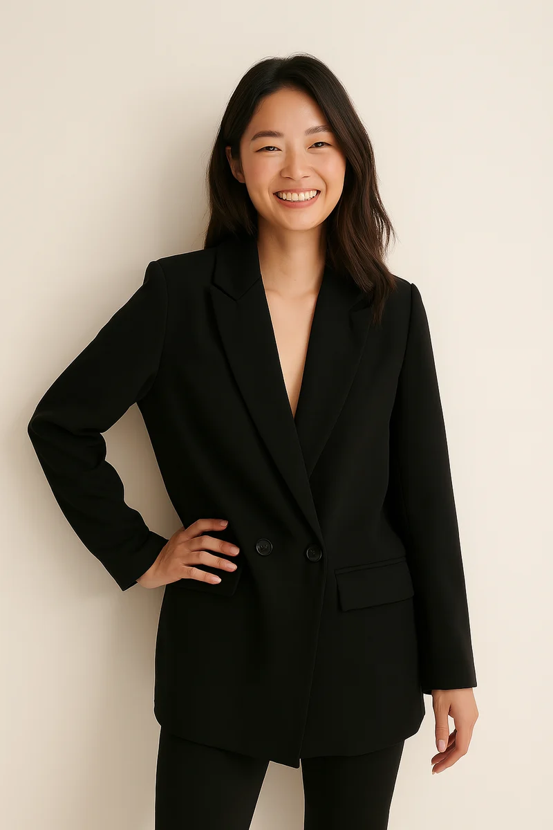 Moderner Knopfleisten Blazer
