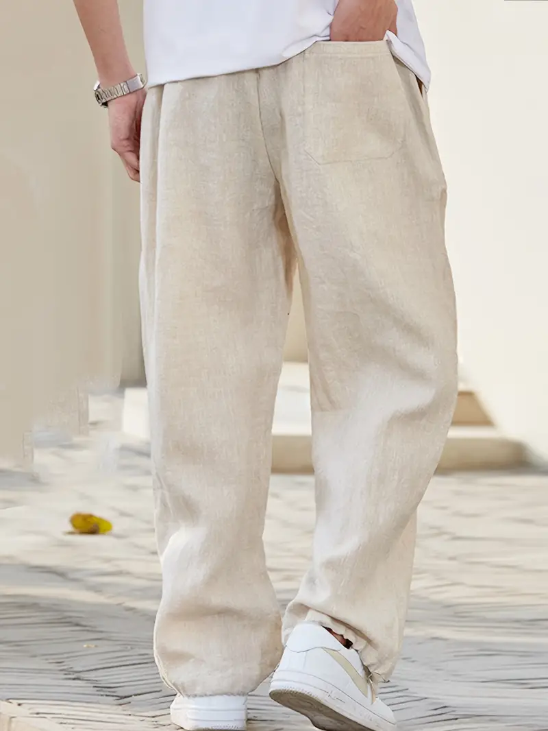 Beige Herren Baggyhosen