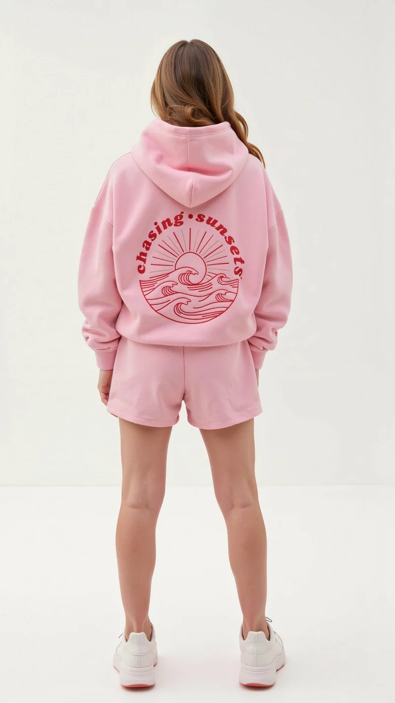 Bequemer bestickter Kapuzenpulli