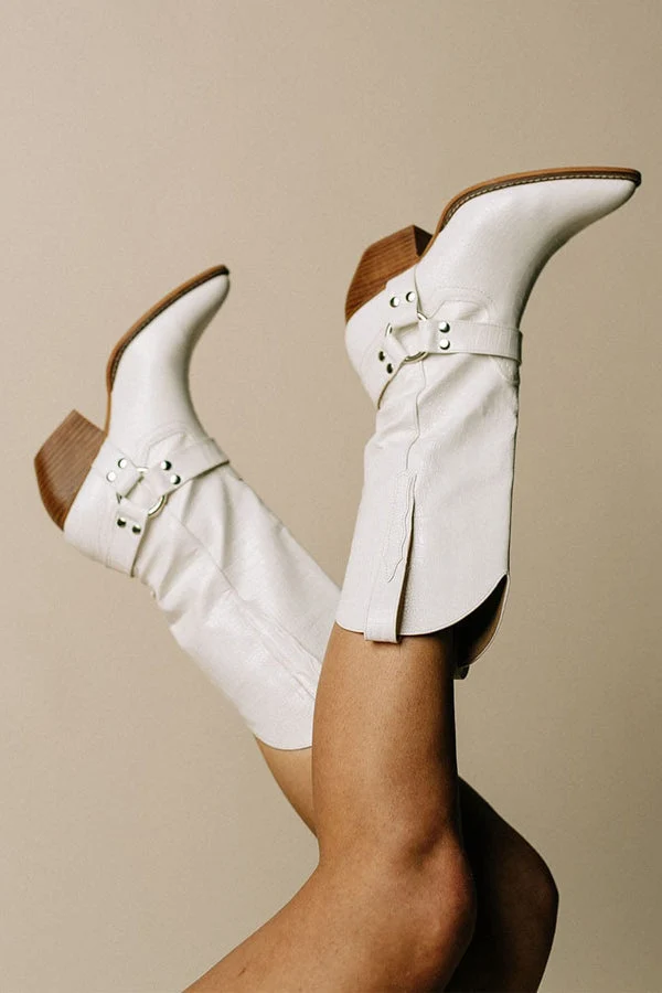 Westernstil Kniehohe Cowboystiefel