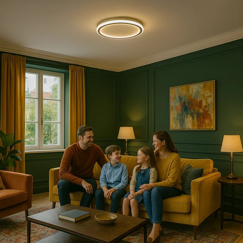 Dimmbare Skandi LED Deckenleuchte
