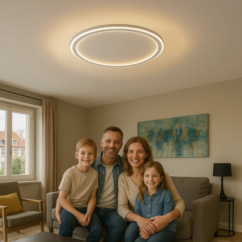 Dimmbare Skandi LED Deckenleuchte