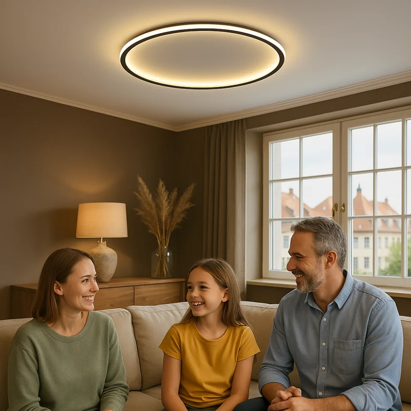 Dimmbare Skandi LED Deckenleuchte