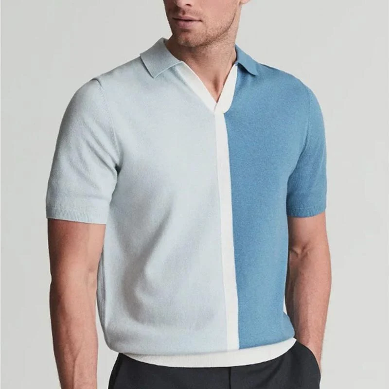 Klassisches Farbblock Poloshirt