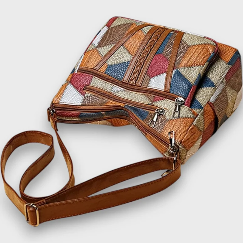 Solara – Mosaik-Lederhandtasche